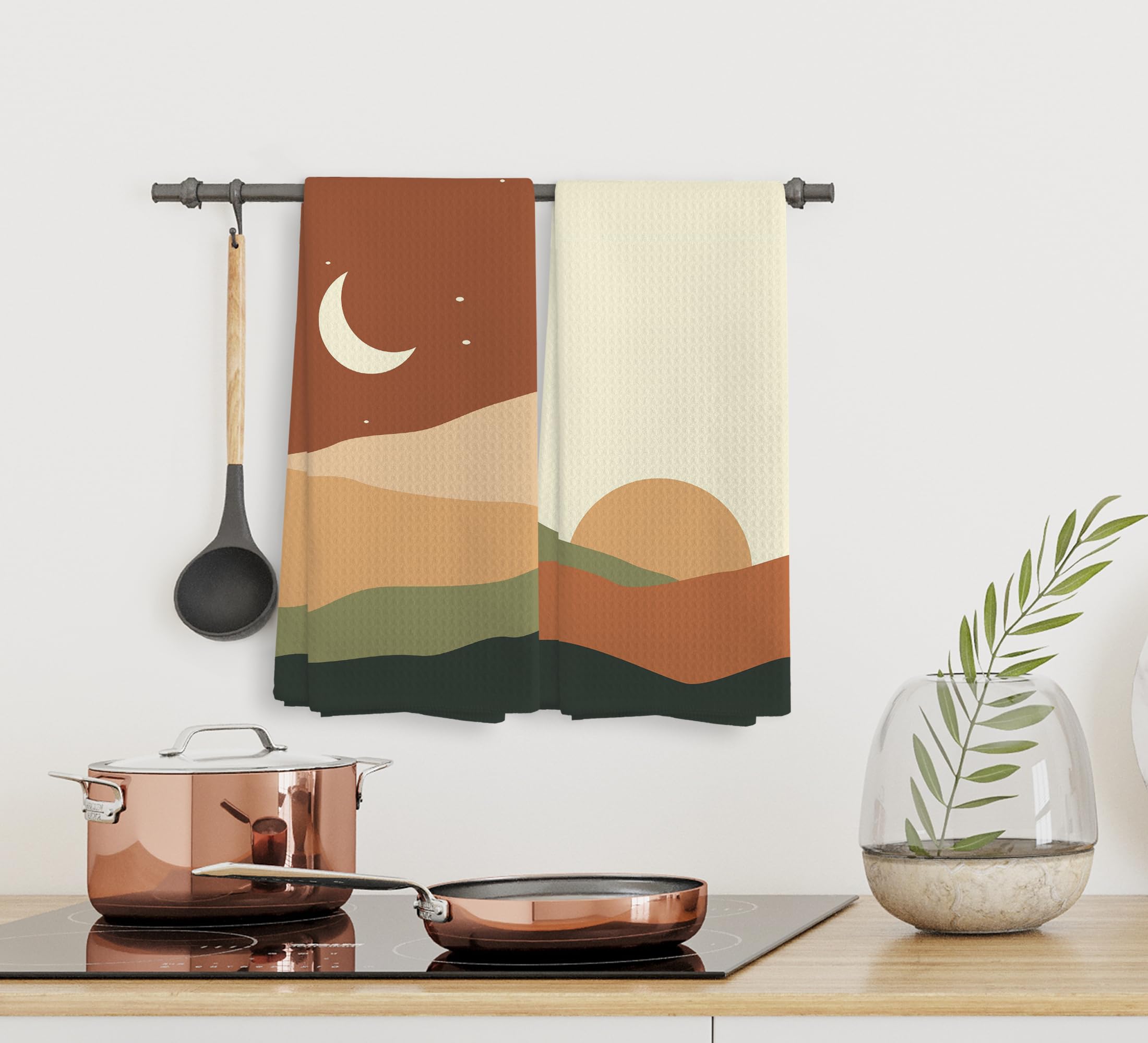 NOQL 007-XD-MJ02 Dish Cloths - 16x24 Inch, Super Absorbent Polyester, Multipurpose Kitchen Towels