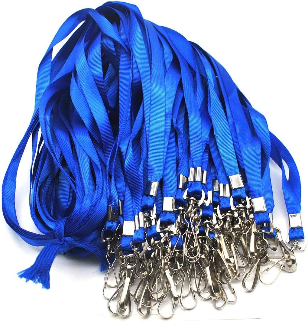 PEAKEEN Badge Lanyards 100 Pack Bulk Badge Lanyards For ID