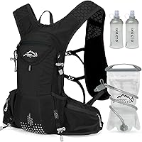 Vista 10 de IX INOXTO Hydration Pack Backpack, Lightweight Water Backpack with 2L Hydration Bladder Daypack for Men Women,Running Hydration Vest for Trail