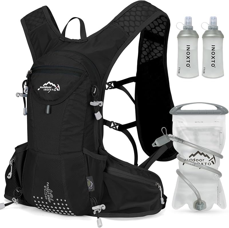 Hydration Pack Backpack, Lightweight Water Backpack with 2L Hydration Bladder Daypack for Men Women,Running Hydration Vest for Trail Running Hiking Cycling Race Climbing