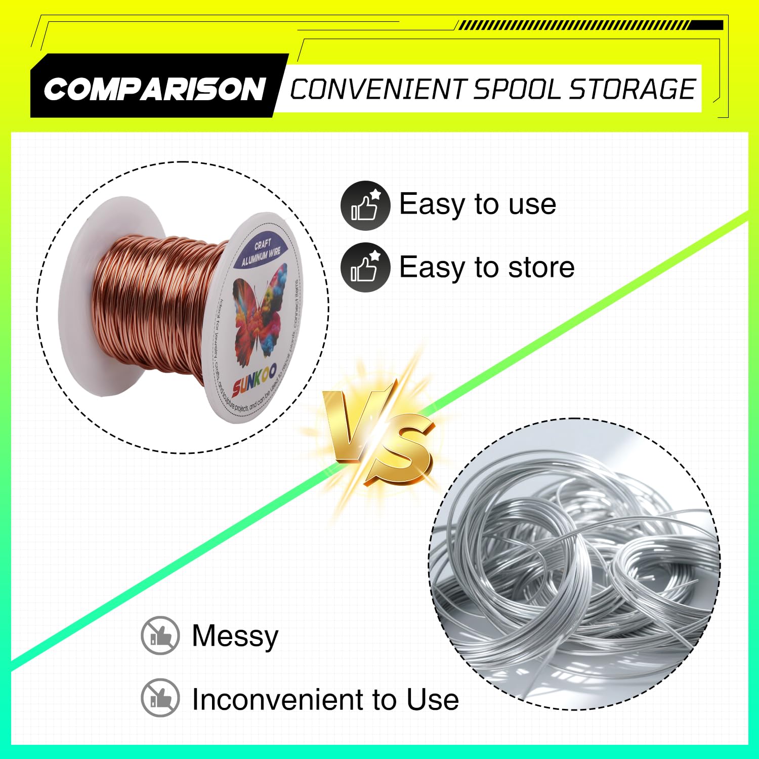 Sunkoo 20 Gauge 0.8mm Champagne Aluminium Craft Wire,98.4Ft Bendable Wire for Jewellery Making Sculpting, Floristry, Armature - Image 3