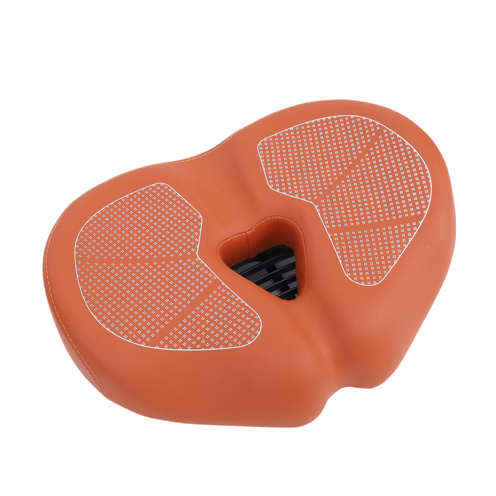 Fabater Extra Breites Fahrradsitzkissen, Verdickt, Wasserdicht, Bequemer Sattel für Radfahren, Outdoor-Enthusiasten, PU-Leder
