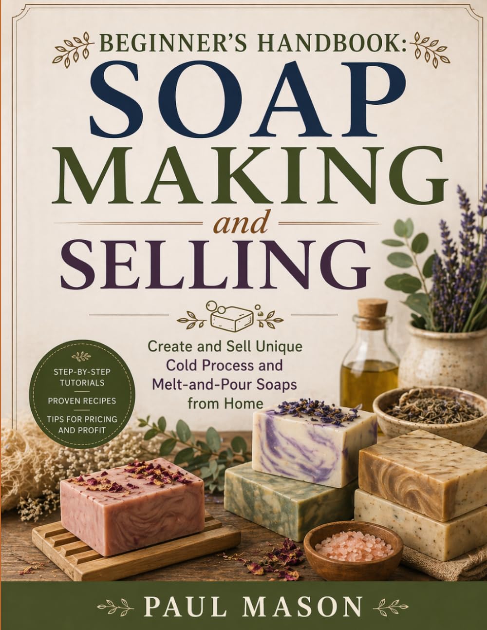 Beginner’s Handbook: Soap Making and Selling: Create and Sell Unique Cold Process and Melt-and-Pour Soaps from Home