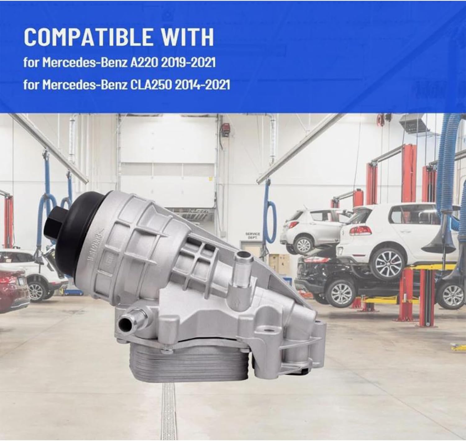 Aluminum Engine Fluid Cooling Filter Assembly Direct Replacement For 2019 2021 Versions And Certain Vehicles