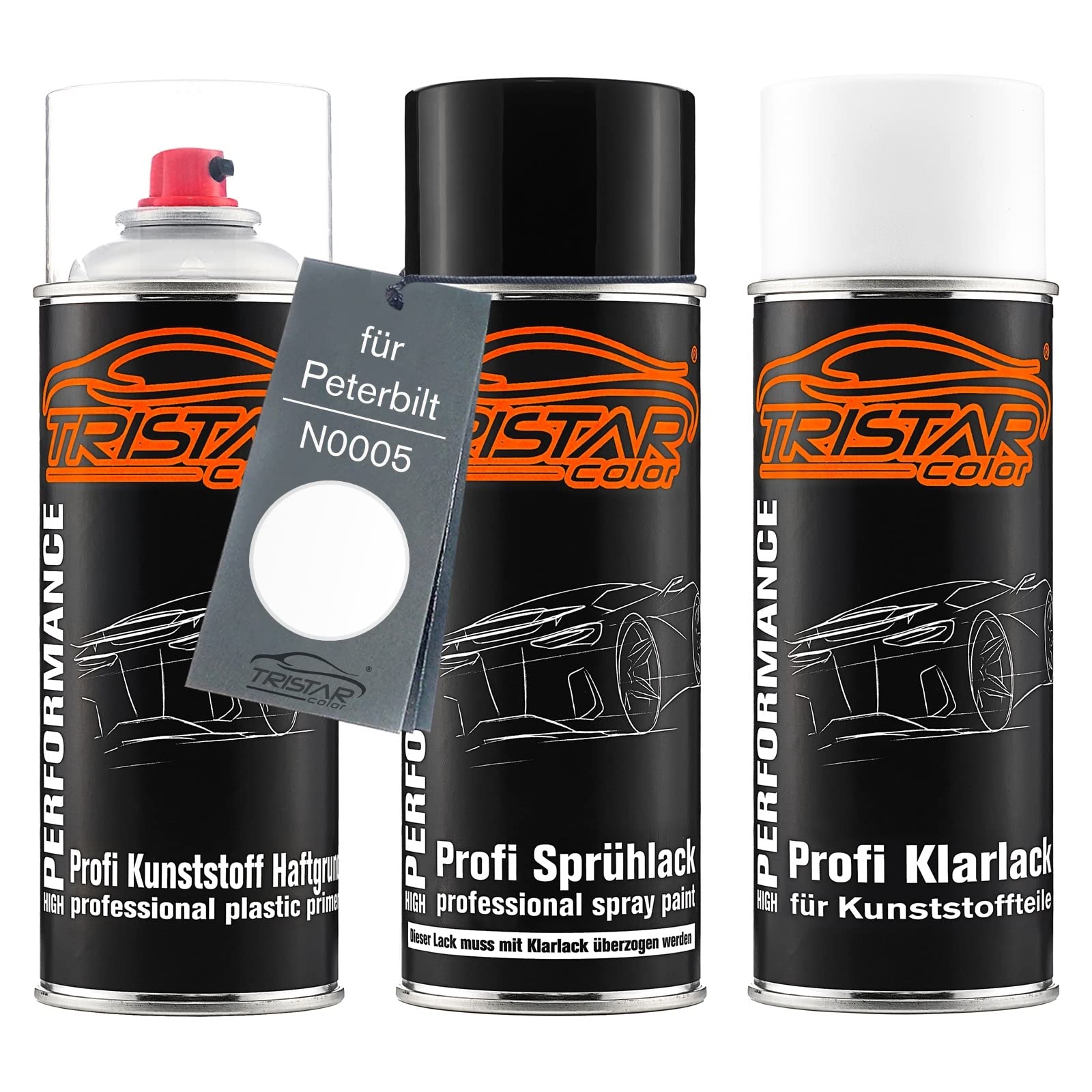 TRISTARcolor Zestaw w sprayu do tworzyw sztucznych do Peterbilt N0005 White