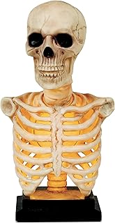 Crazy Bonez Skeleton Bust Statue with Light and Sound, 16