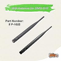 Vista 2 de Antena WiFi GMG de repuesto compatible con placa de circuito de control WiFi Green Mountain Grills, para antena GMG Davy Crockett, Trek, Daniel