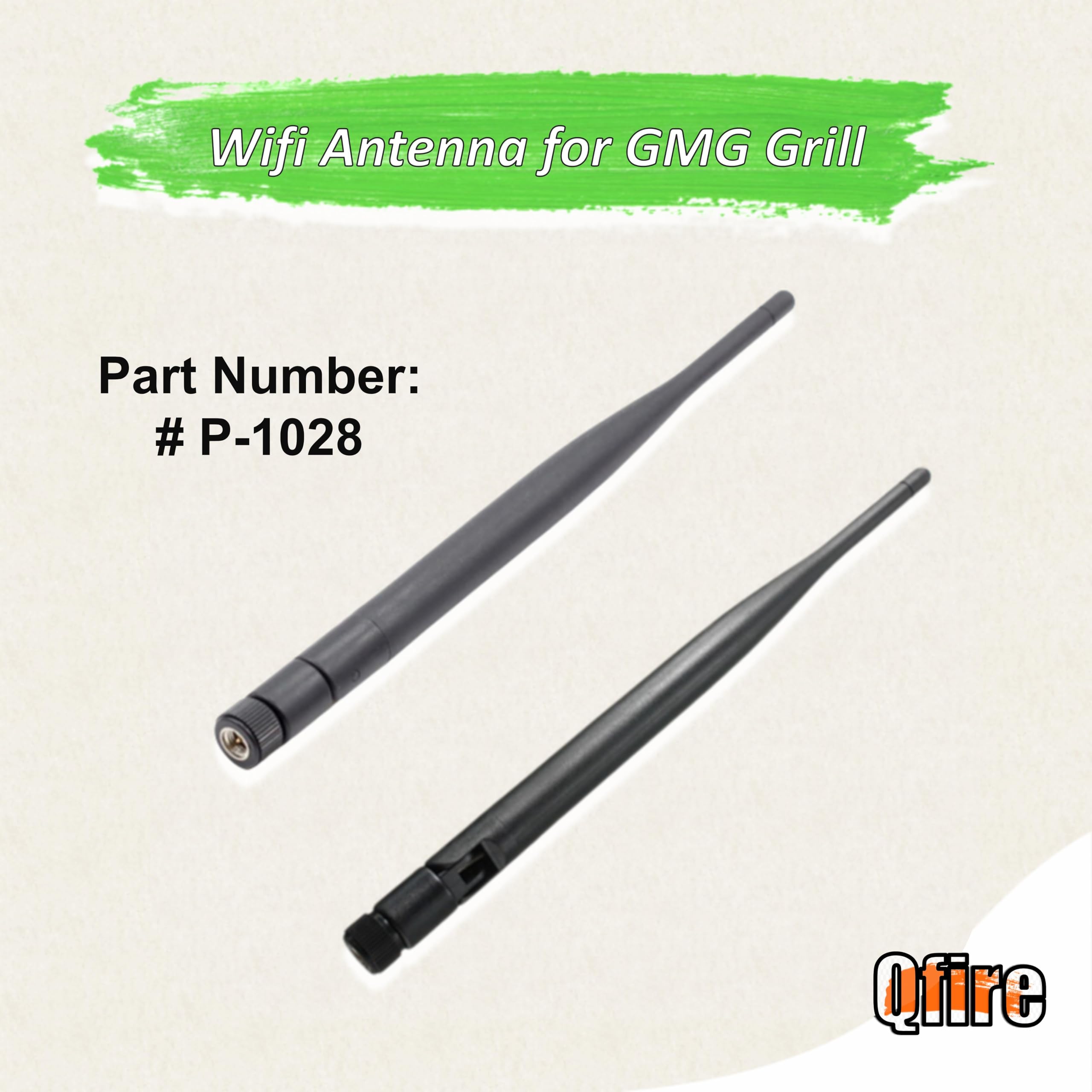 Replacement GMG WiFi Antenna Compatible with Green Mountain Grills WiFi Control Circuit Board, for GMG Davy Crockett, Trek, Daniel Boone, Ledge, Jim Bowie & Peak Antenna p-1028
