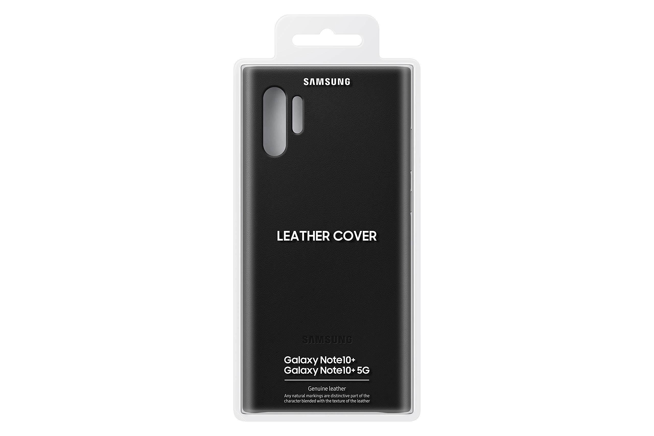 Samsung Leather Cover für Galaxy Note10+ | Note10+ 5g, Schwarz