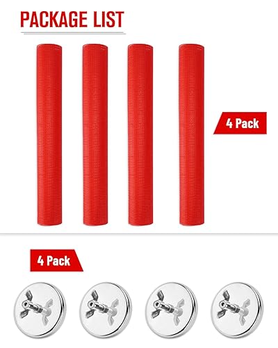 Miniatura 7 de Banderas de seguridad Venussar para camiones con kit de imanes resistentes, paquete de 4 banderas de advertencia de seguridad con asa de alambre de