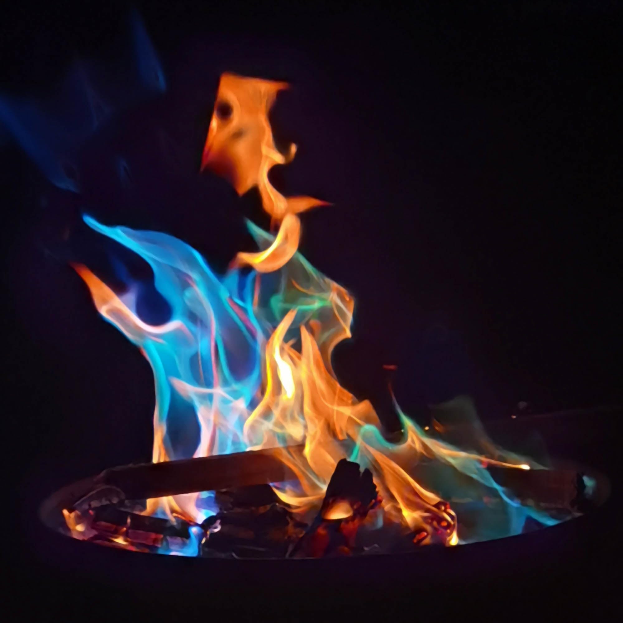 Phönix proszek 250 gramów proszku ogniskiego; kolorowy ogień do kominka, pieca, ogniska, paleniska, na imprezy na świeżym powietrzu; magiczny proszek, Magic Fire, Mystical Fire