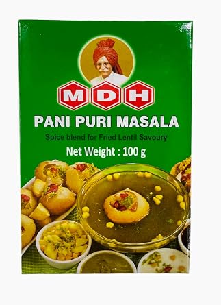MDH Pani Prima Sara, 3.5 oz 100 g Box of Pani Puri Masala Spices, Herbs, Spices, Condiments, Mixed Spices, Commercial Use 100