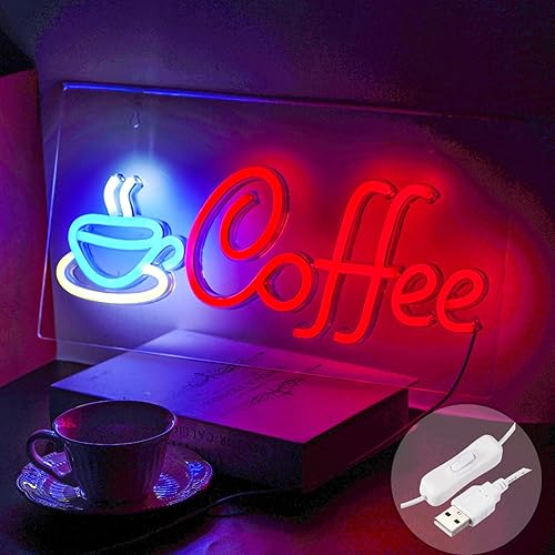 Miniatura 8 de Letrero de neón LED abierto para negocios, 16.5 x 9 pulgadas, luz alimentada por USB con bruja de encendidoapagado para escaparate, ventanas,