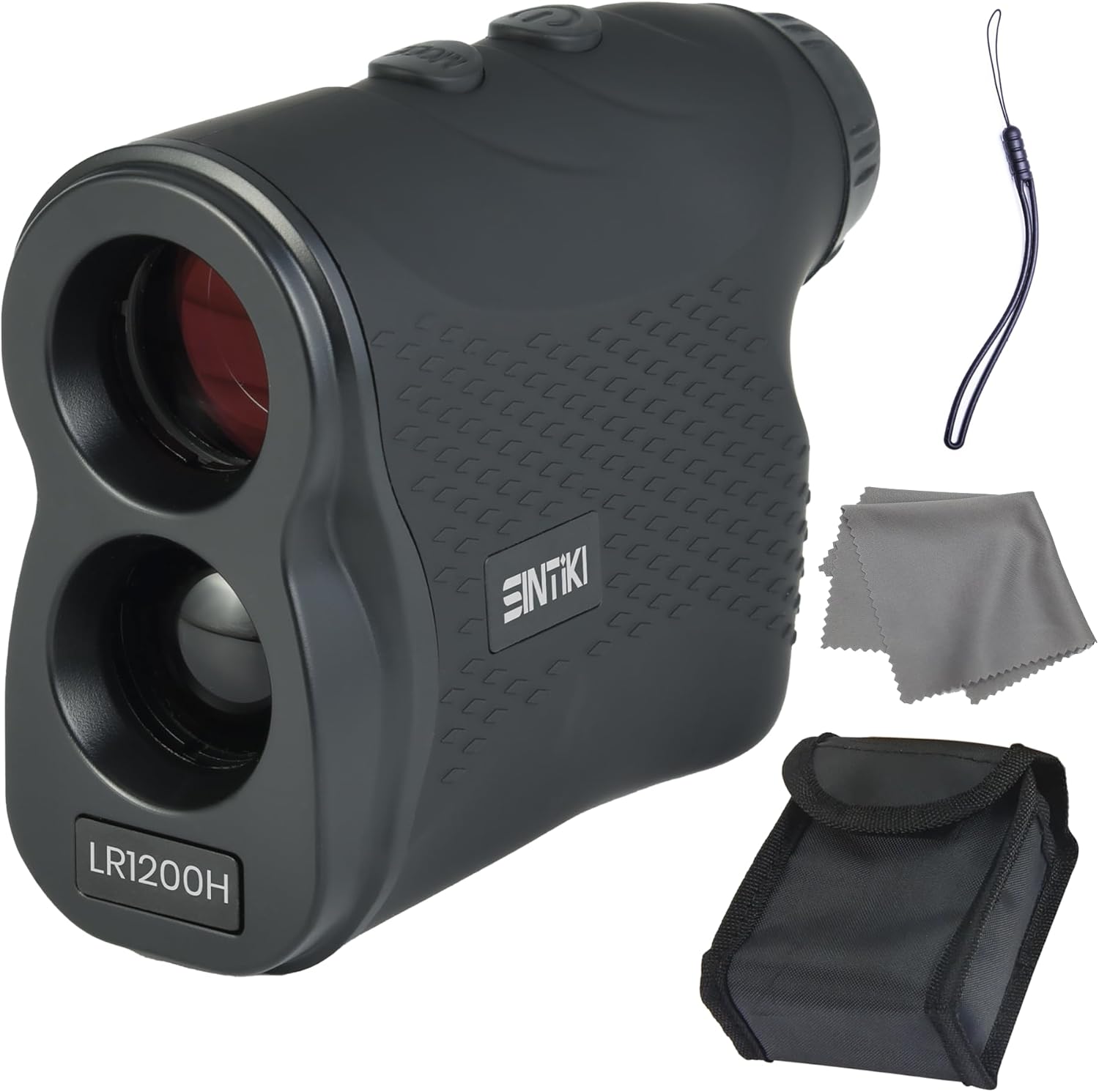 SINTIKI Hunting Laser Rangefinder, 1300 Yard / 1200 Meters Laser RangeFinder with Ultra-Clear View, 6X Magnification, Fast and Accurate Scan: Distance, Angle, Speed, Fog, High Multi Functional Scan