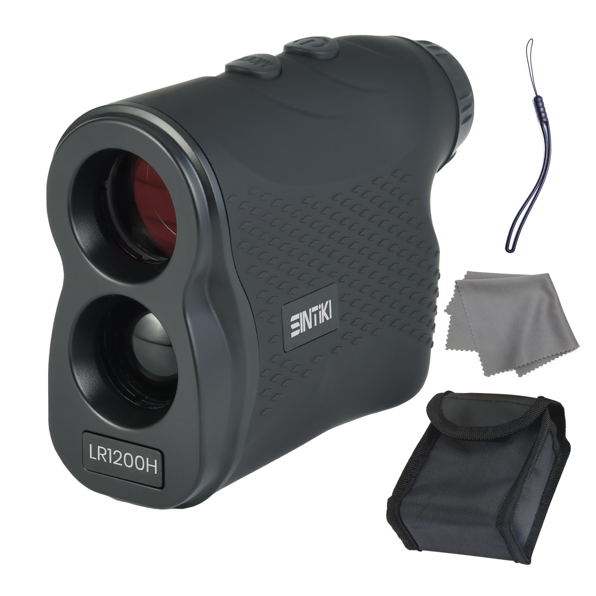 SINTIKI Télémètre laser de chasse, 1200 mètres avec vue ultra claire, grossissement 6x, balayage rapide et précis : distance, angle, vitesse, brouillard, balayage multifonction élevé