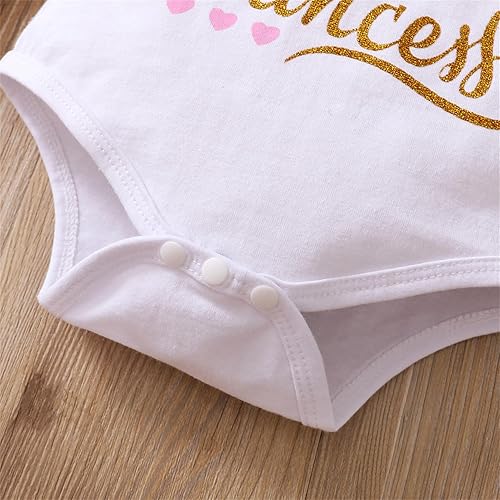 Miniatura 5 de Conjunto de ropa para bebé recién nacida con estampado de letras, falda tutú, diadema, calentador de leggings, ropa para llegar a casa