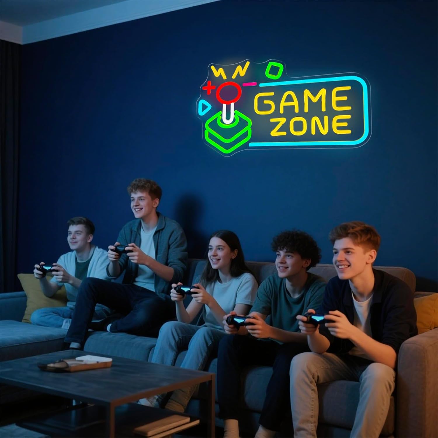 Game Zone Neon Sign for Gamer Room Decor, Gaming Light Neon Sign for Wall, Bedroom, Man Cave, Dimmable Led Neon Gaming Signs Gifts for Gamer, Boys, Teens, Men - Image 2