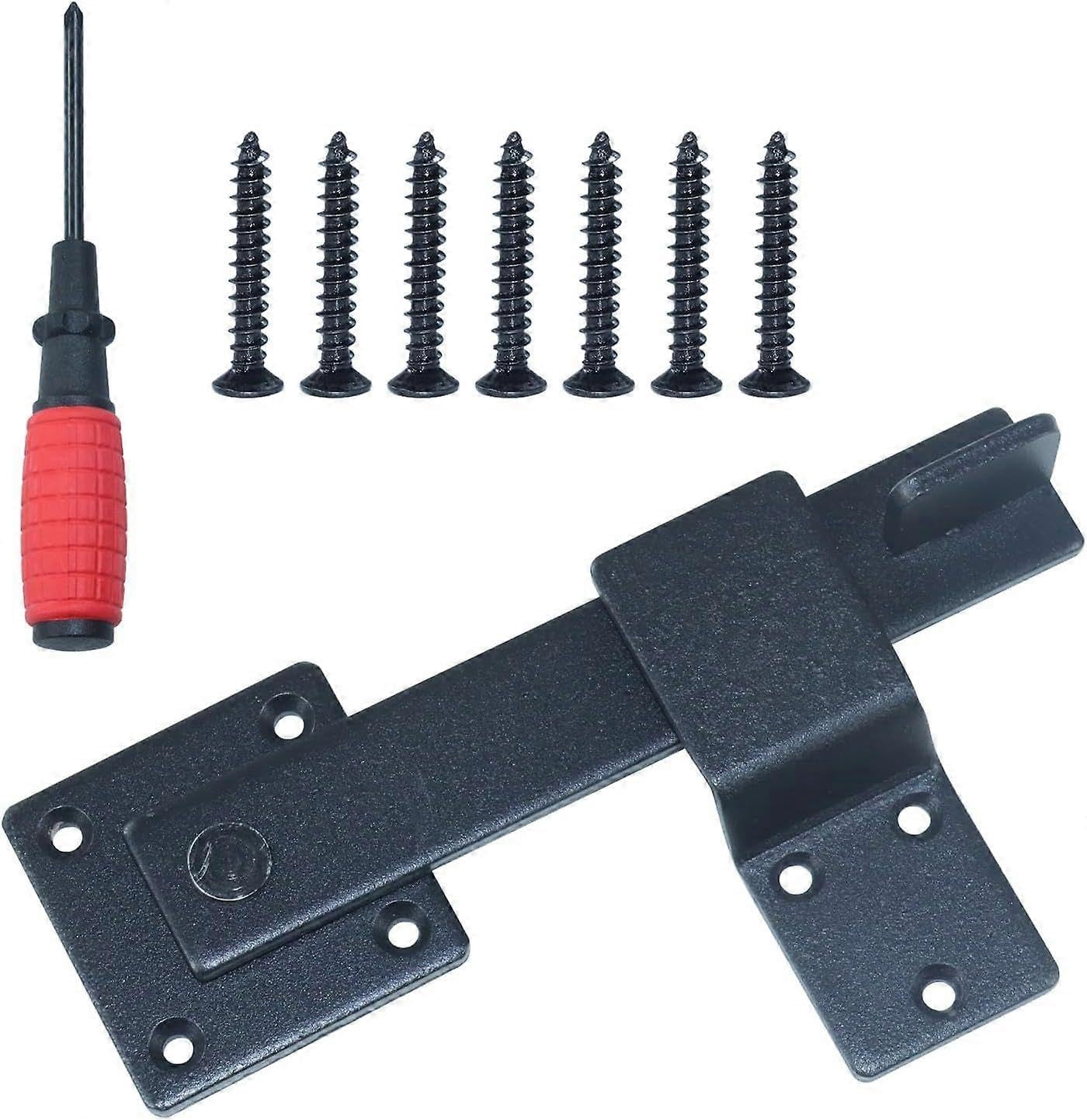 Joyhappst Image Color Heavy Duty Flip Door Latch Farm Flip Fence Gate Latch With Screwdriver For Wooden Fence Sl