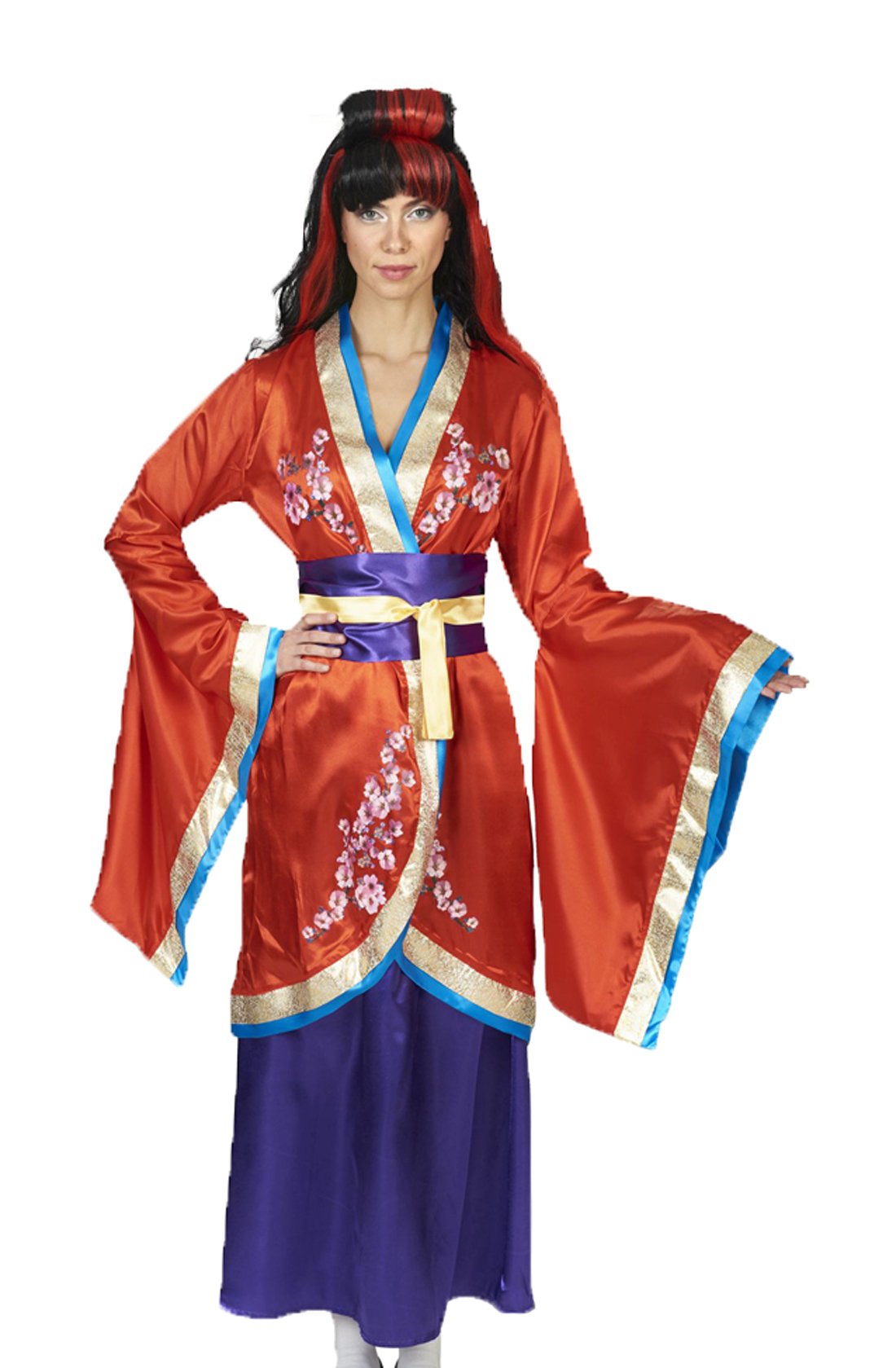 Andrea-Moden Andrea Moden Kimono Costume with Belt Anime Manga Cosplay Theme Party Carnival