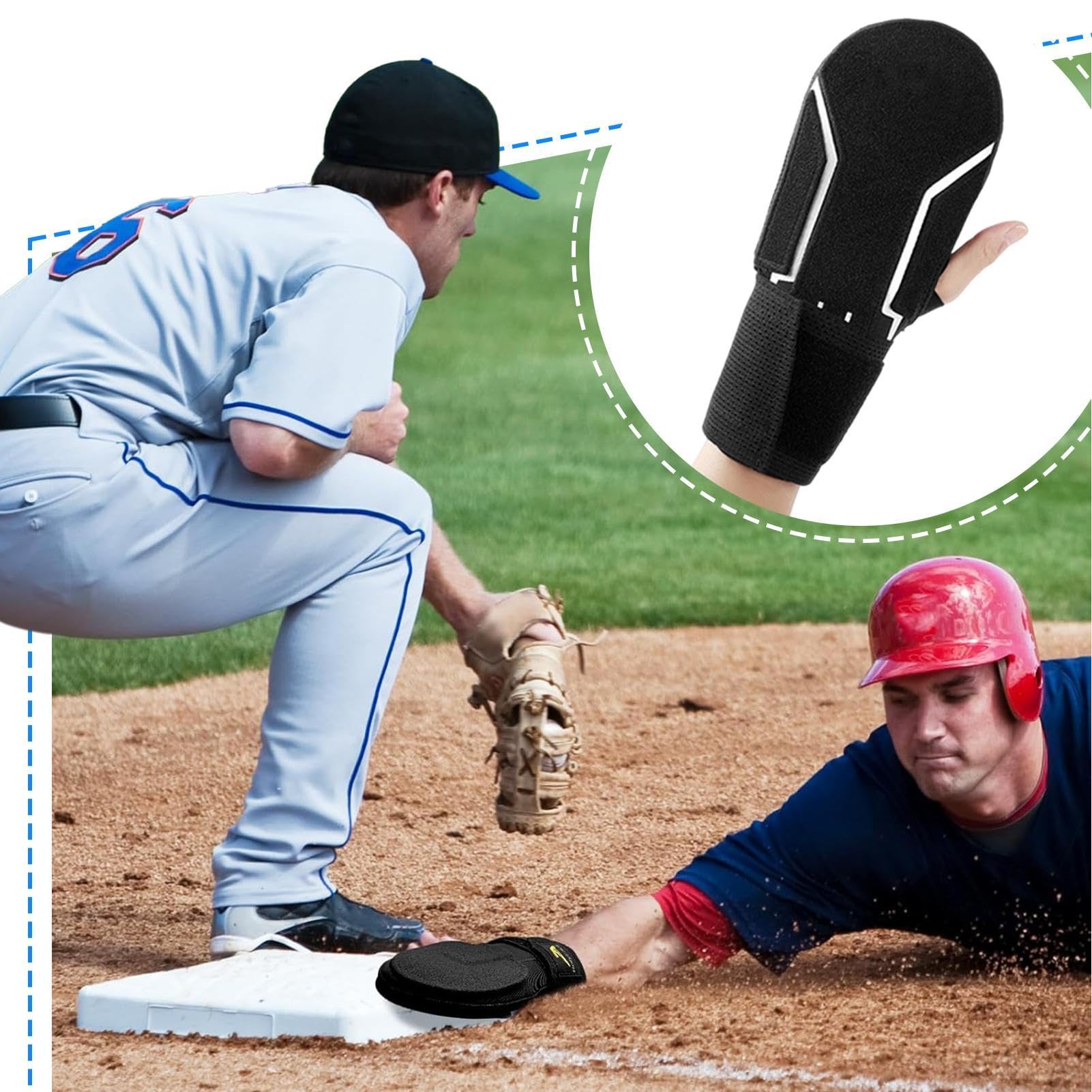 Baseball Shooting Glove For Teens And Adults, Left Or Right Hand Baserunning Trainer Durable Protective Gear~p150707056