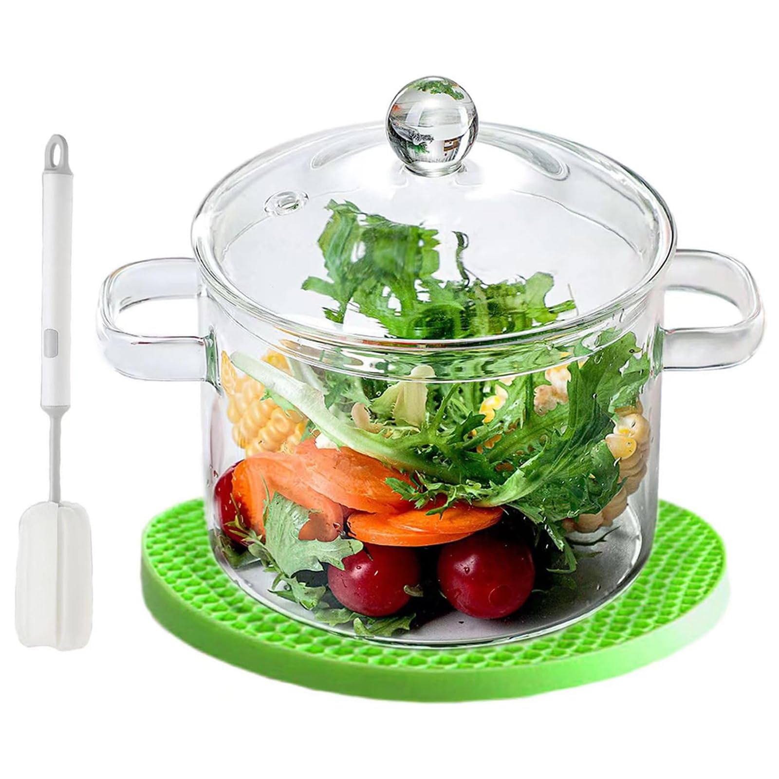 COBKSXUEP 2L Clear Simmer Potpourri Pot