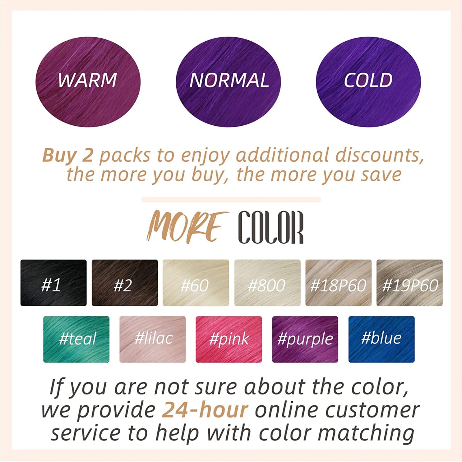 RUNATURA Colored I Tip Hair Extensions Purple Highlighted 16 Inch I Tip Human