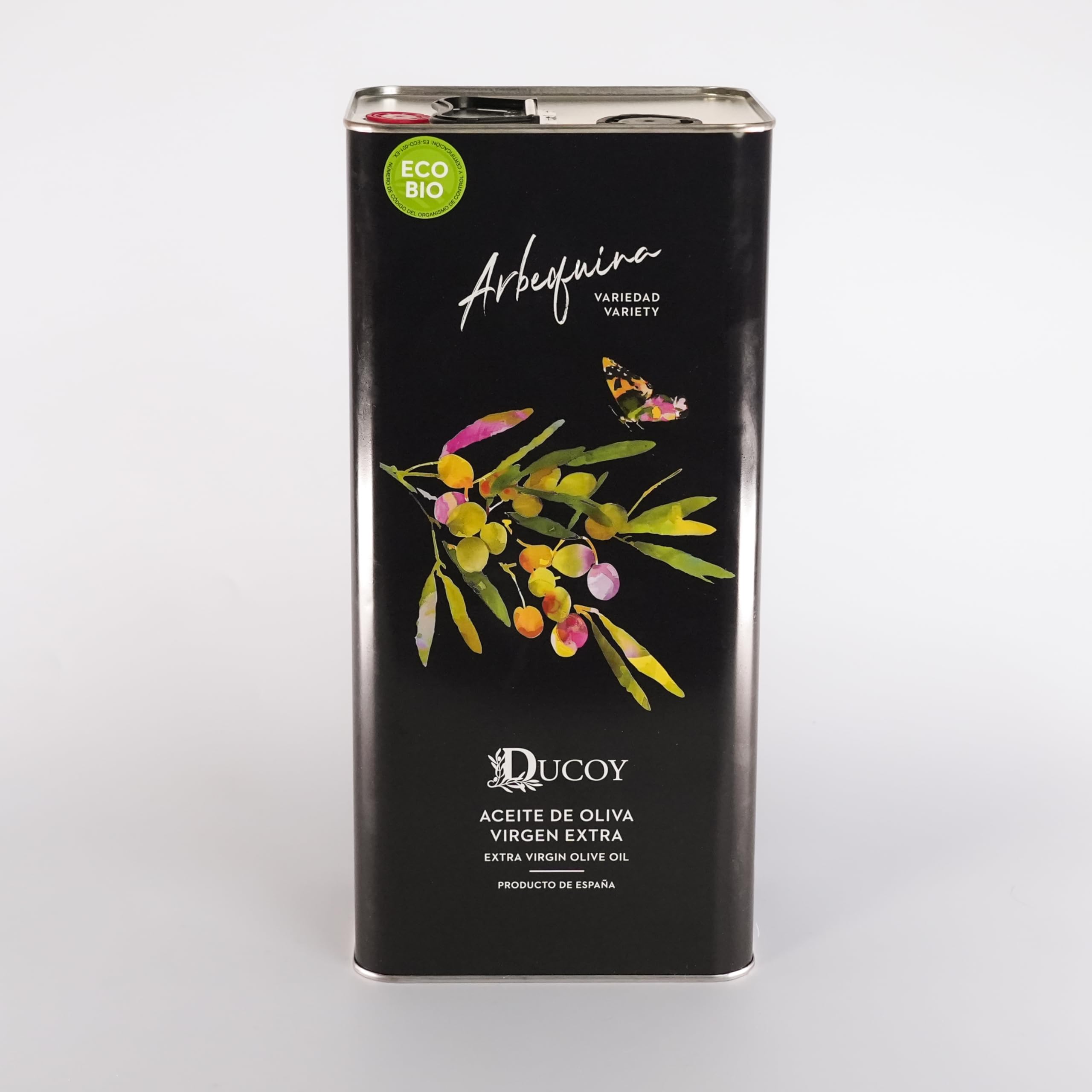 DUCOY | Aceite de Oliva Virgen Extra Ecológico Arbequina Frutada - 5L