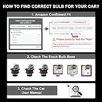 Vista 4 de WinPower D3S Bombilla para faro delantero de xenón HID, 8000K, color blanco azul hielo, 35W, base de cánulas de metal, luz alta y baja de repuesto