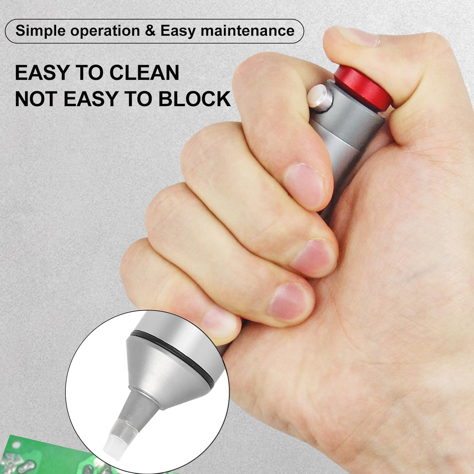 HERCHR Solder Sucker, Desoldering Tool Soldering Sucker Desoldering Iron Soldering Tool Solder Sucker Desoldering Pump