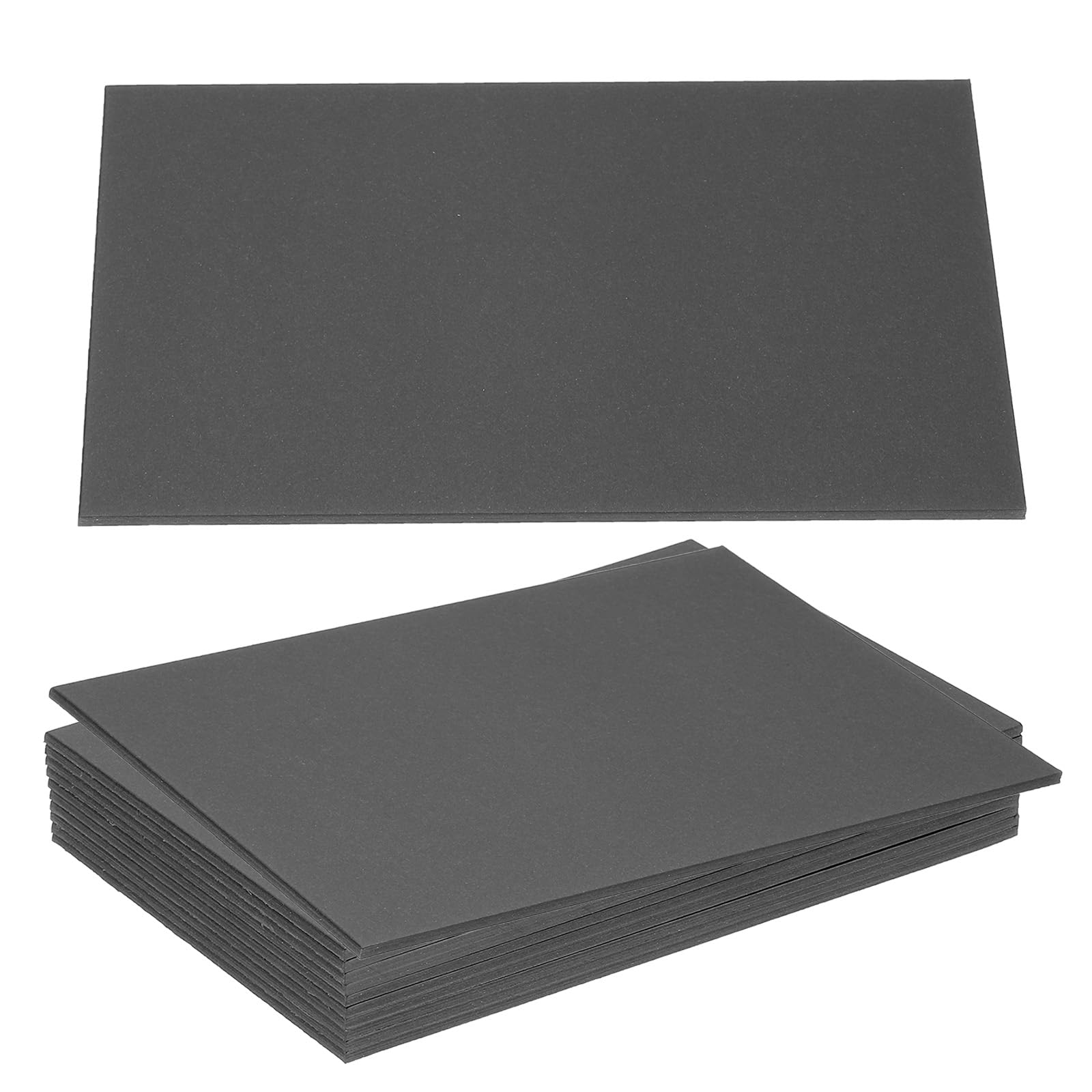 PATIKIL 12x8x0.1" Chipboard Sheets, 10Pcs 105PT Thick Book Board Binders Board Sturdy Bookbinding Supplies for Book Binding Cover Black