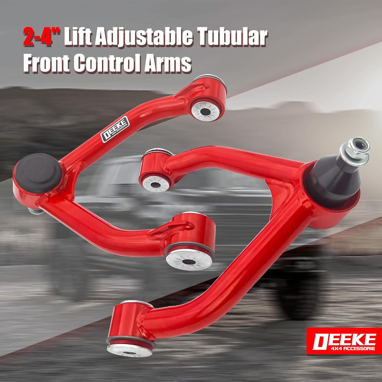 2-4" Lift Front Upper Control Arms for 1988-1999 Chevy GMC K1500, 1995-1999 Tahoe, 1995-1999 Yukon, Suburban K1500,PU Bushings, 2PCS