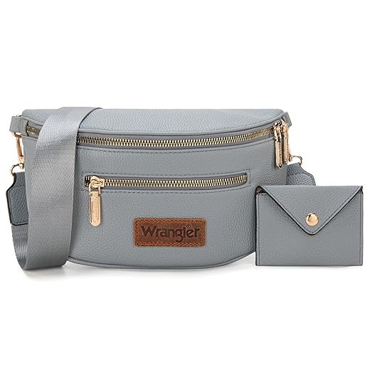 Wrangler Fanny Packs for Women Crossbody Sling Bag Waist Bag with Card Holder WG150-248KH