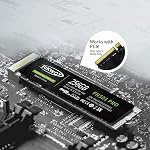 Fikwot FN501 Pro 256GB NVMe SSD - M.2 2280 PCIe Gen3 x4 Internal Solid State Drive with Graphene Cooling Sticker, Up to 3,500MB/s, SLC Cache 3D NAND TLC, Compatible with Laptop & PC Desktop