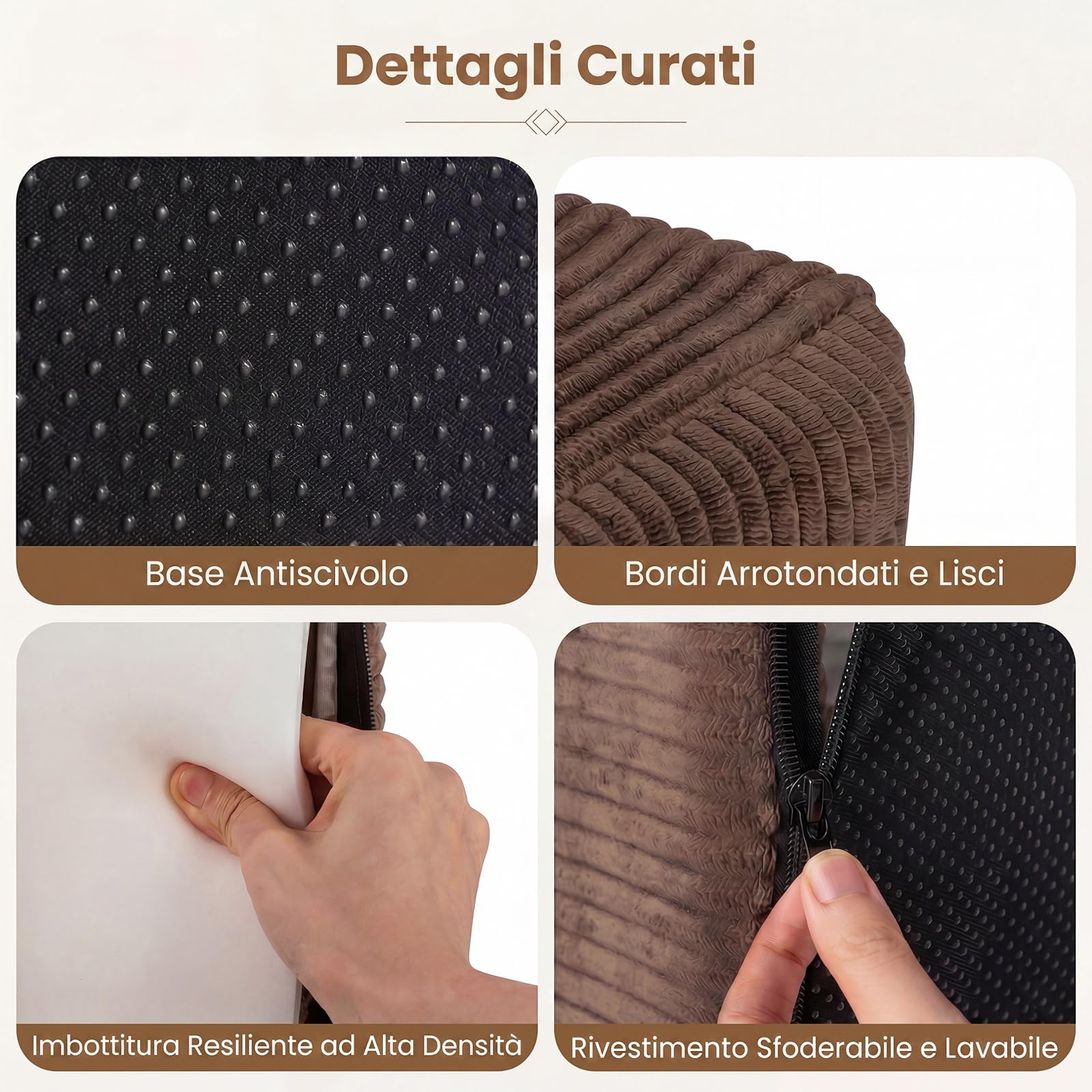 SOARS Divano Letto 3 Posti, Divano in Tessuto di Velluto Morbido con Comodi Braccioli, Rivestimento Sfoderabile e Lavabile, Base Antiscivolo, per Soggiorno, Camera da Letto, senza Installazione
