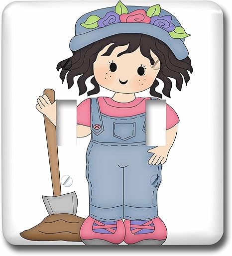 Amazon Co Jp 3drose Lsp 2 かわいいリトルダークヘアガーデニングガールイラスト ダブルトグルスイッチ Diy 工具 ガーデン Amazon Co Jp 3drose Lsp 2 かわいいリトルダークヘアガーデニングガールイラスト ダブルトグルスイッチ Diy 工具 ガーデン