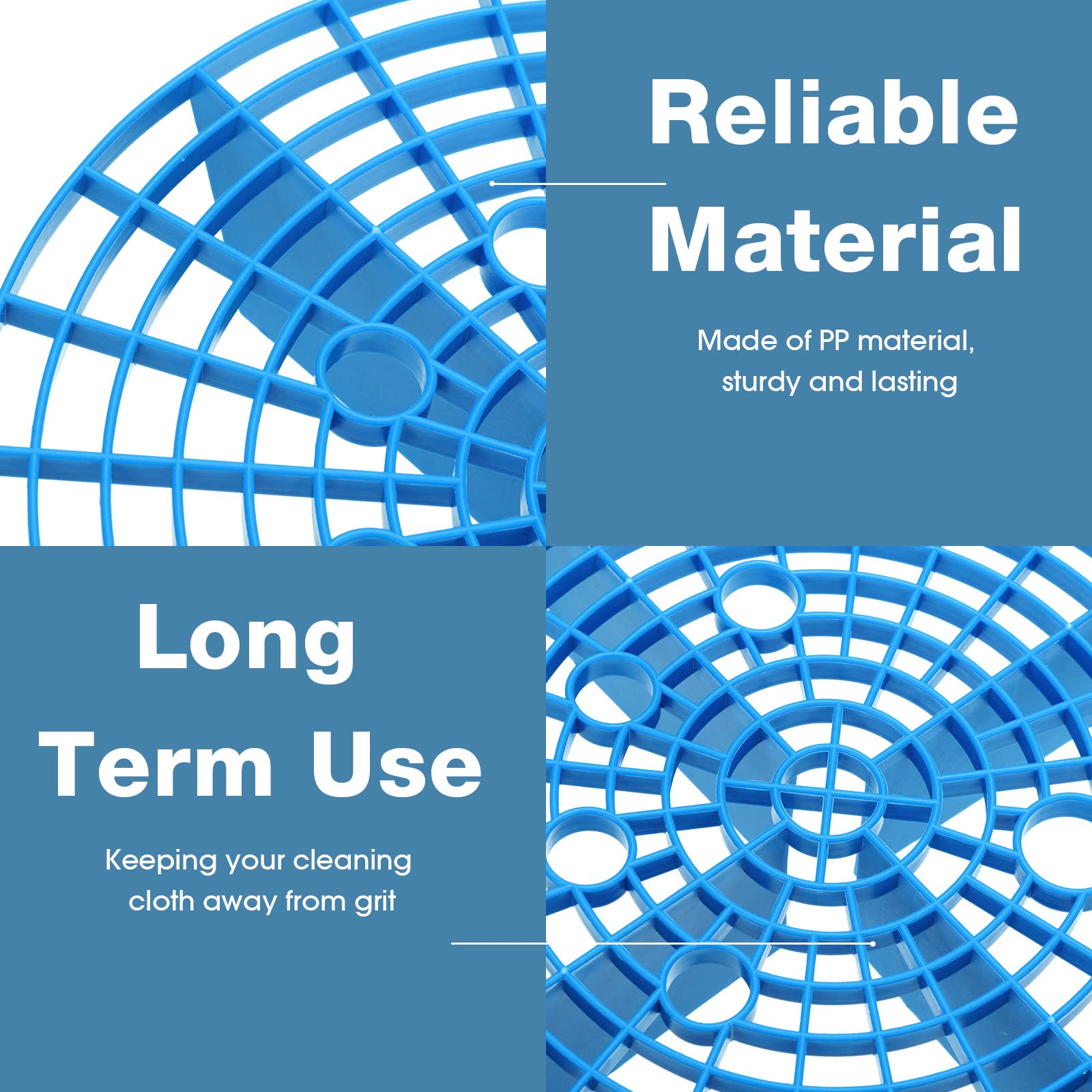 Tallew Car Wash Bucket Insert Grit Traps for Car Washing Detailing Kit Accessories Cleaning Tool Fits 12 Inch — view 3