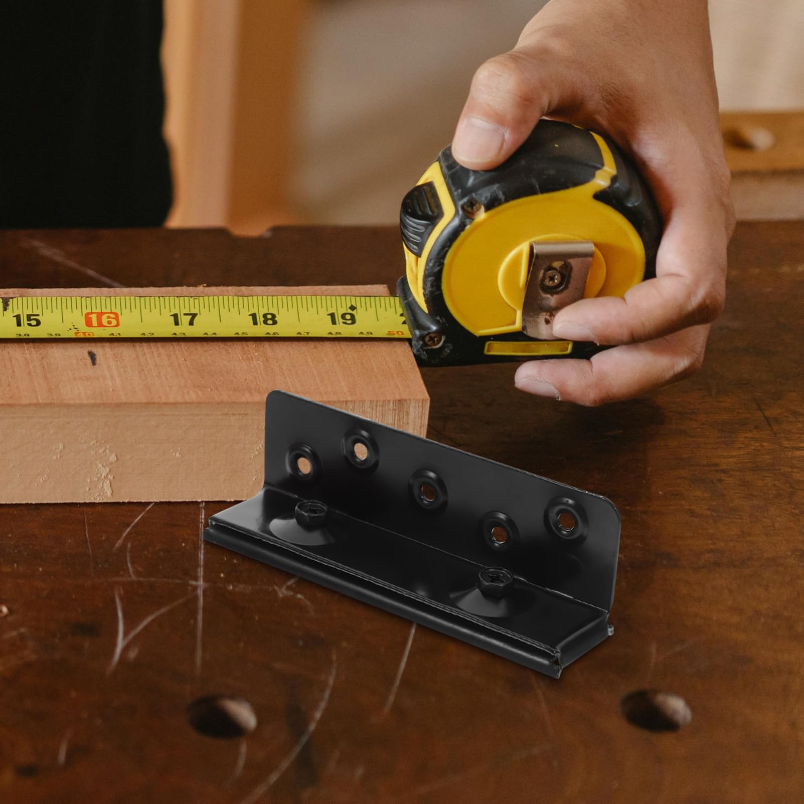 Garneck 1 Set Cerniera del Letto giroletto Regolabile staffe testiera Regolabili sponde del Staffa di Legno a testiera Hardware a Castello a Castello Ferro da Stiro Black