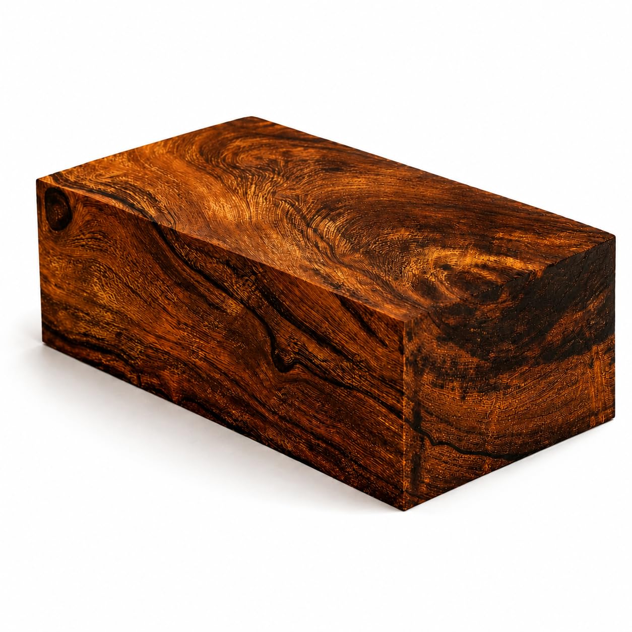 IECAP LLC Hartholz Eisenholz Rohlinge Exotisches Holz - Woodchucks Holz - Hartholz Holz - Naturholz für DIY Handwerk - Eisenholz Holz Drehlinge - Größe 15,2 x 7,6 x 5,1 cm, 1 Stück