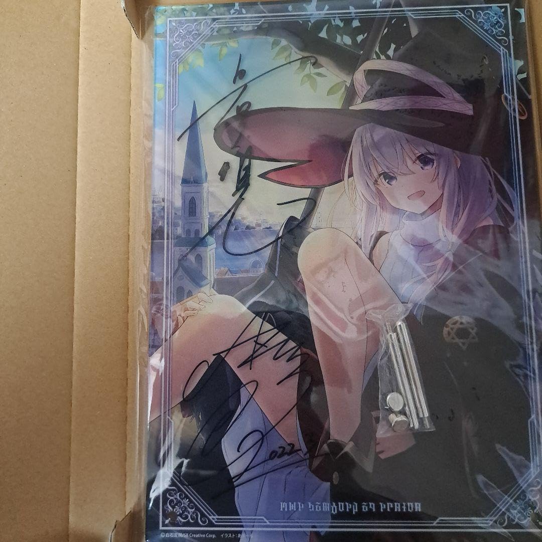 魔女の旅々 イレイナ アクリルプレート あずーる先生サイン入り風