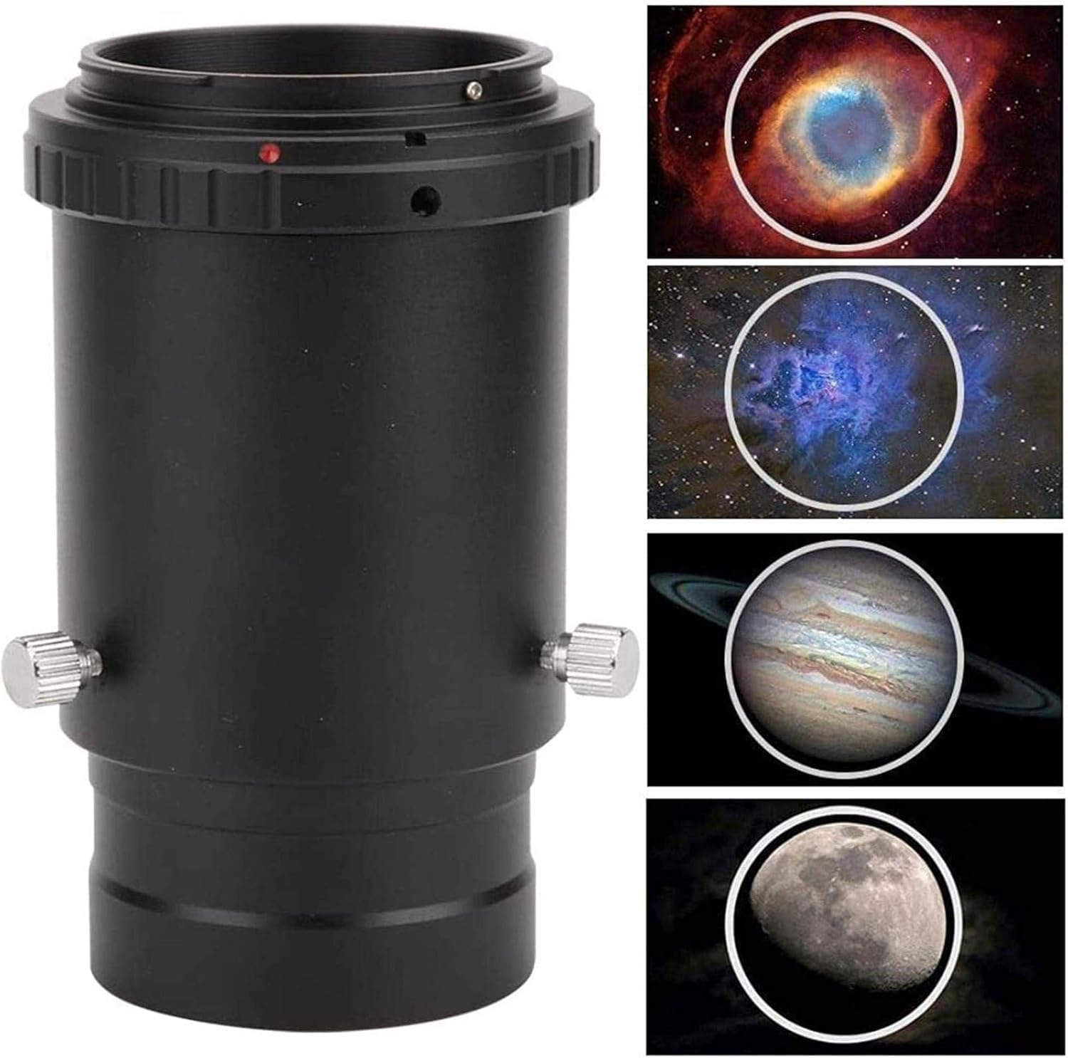 Przenośna lornetka o dużej mocy 5 cm rura przedłużająca okular, gwint M42x0,75 pierścień konwertera do podłączenia teleskopu astronomicznego do kamery