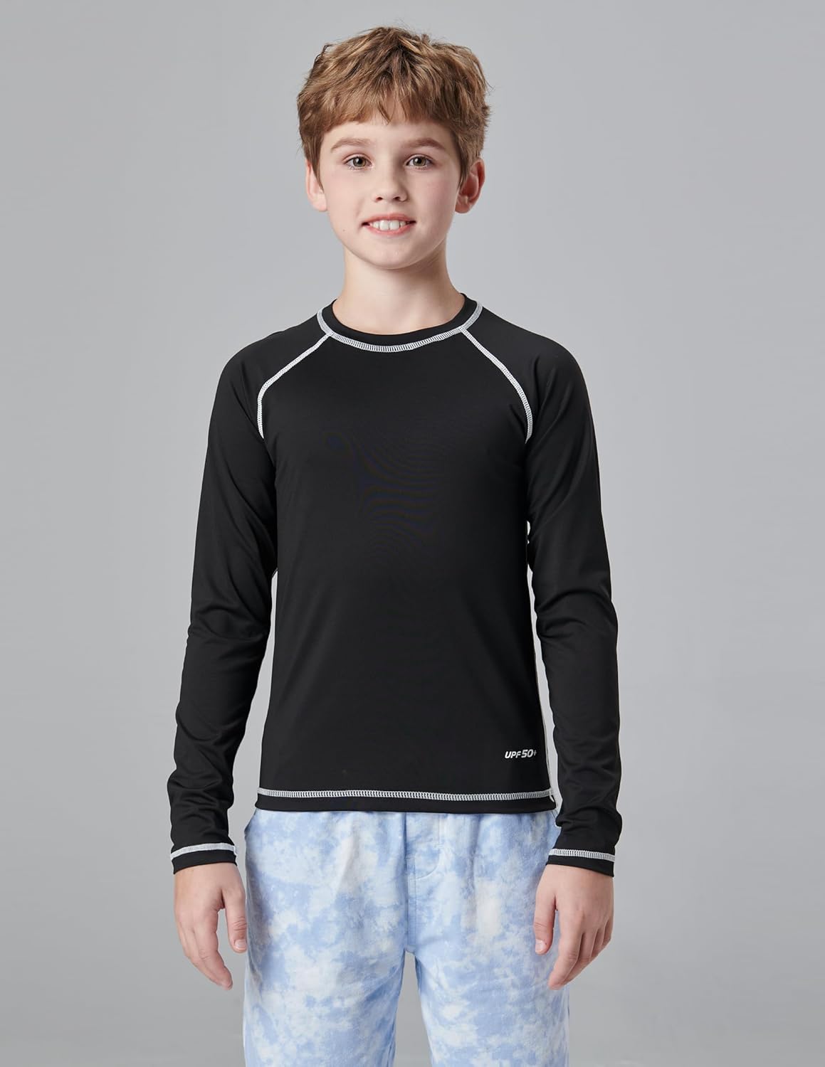 Liberty Pro 3 Pack Boys' UPF 50+ Rash Guard Long Sleeve Swim Shirts, Quick Dry UV Protection Swimwear for Kids - Image 6