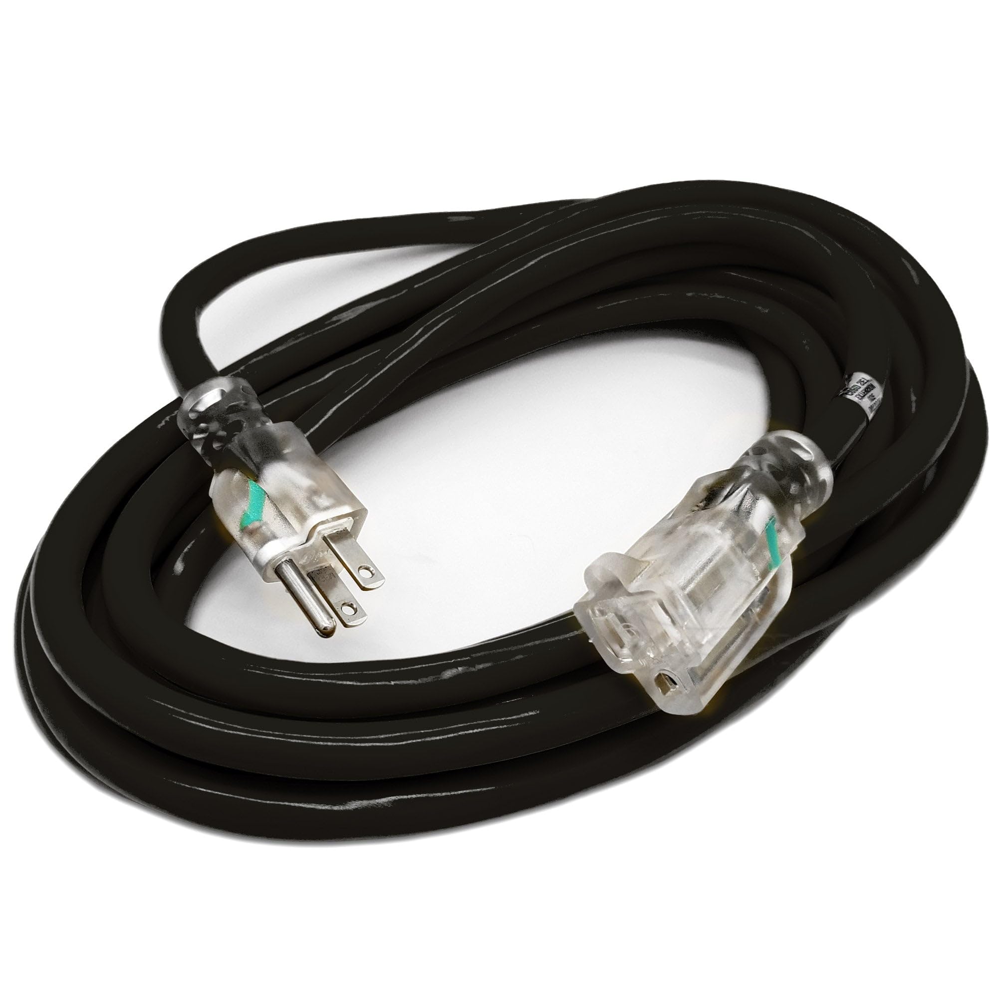 15 ft Outdoor Extension Cord - 12 Gauge Heavy Duty Extension Cord