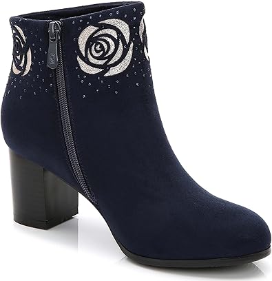 blue rhinestone boots