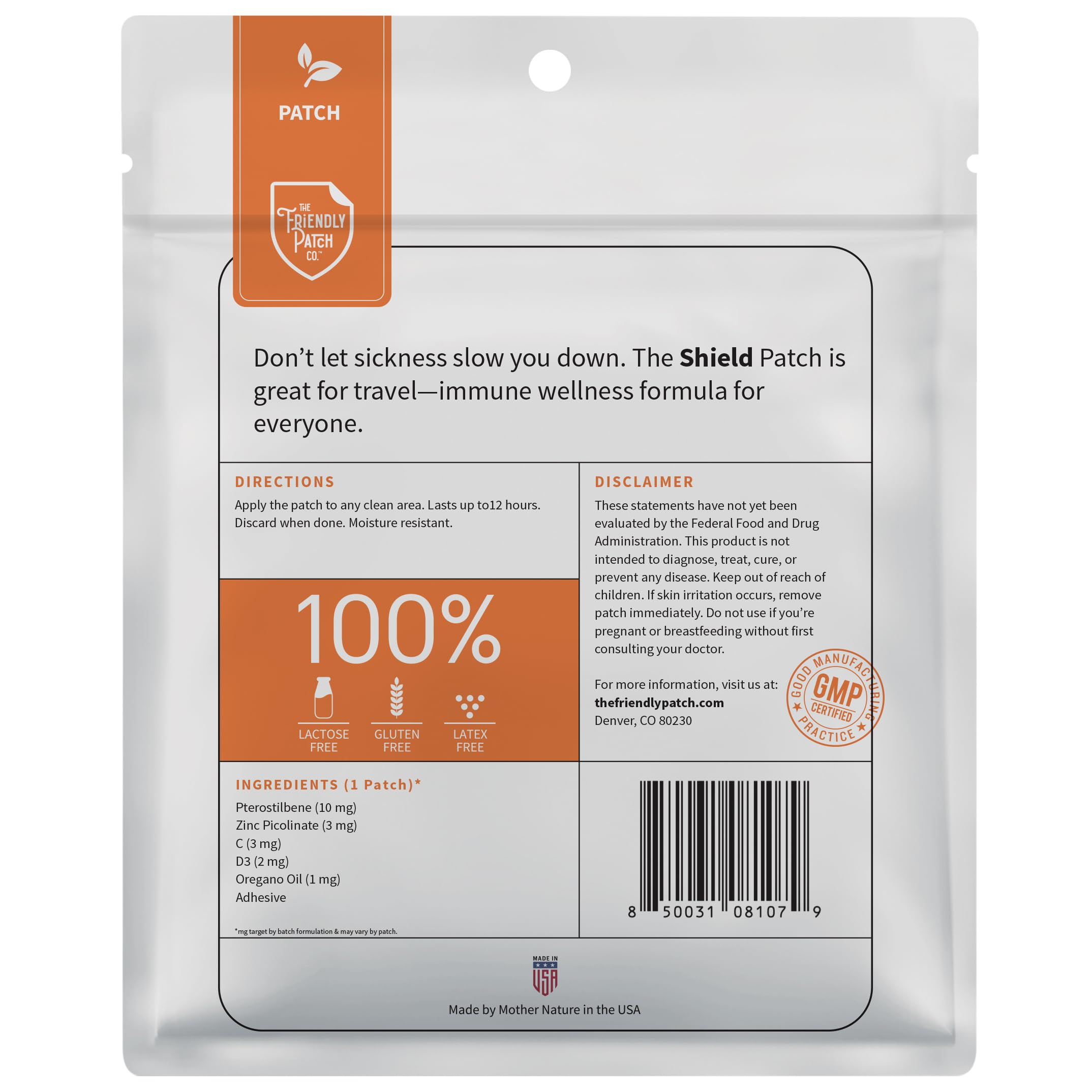 The Friendly Patch Shield Immunity Support Patch | Wearable Immune Boosters for Adults with Vitamin D3, C and Zinc | 28 Immunity Boost Patches — Amazon image 7
