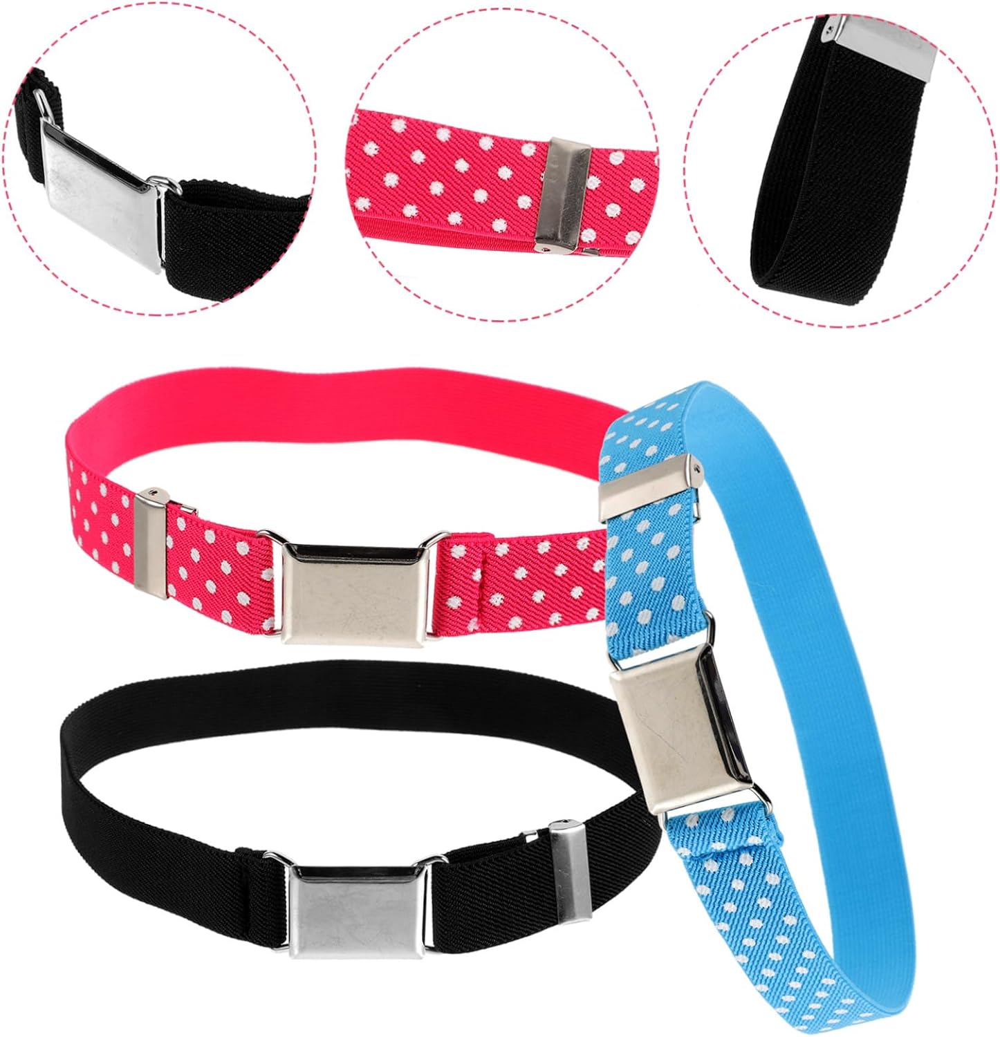 LIFKOME Chic Elastic Children's Belt Toddler Girl Elastic Belts for Girls Boys for Kids