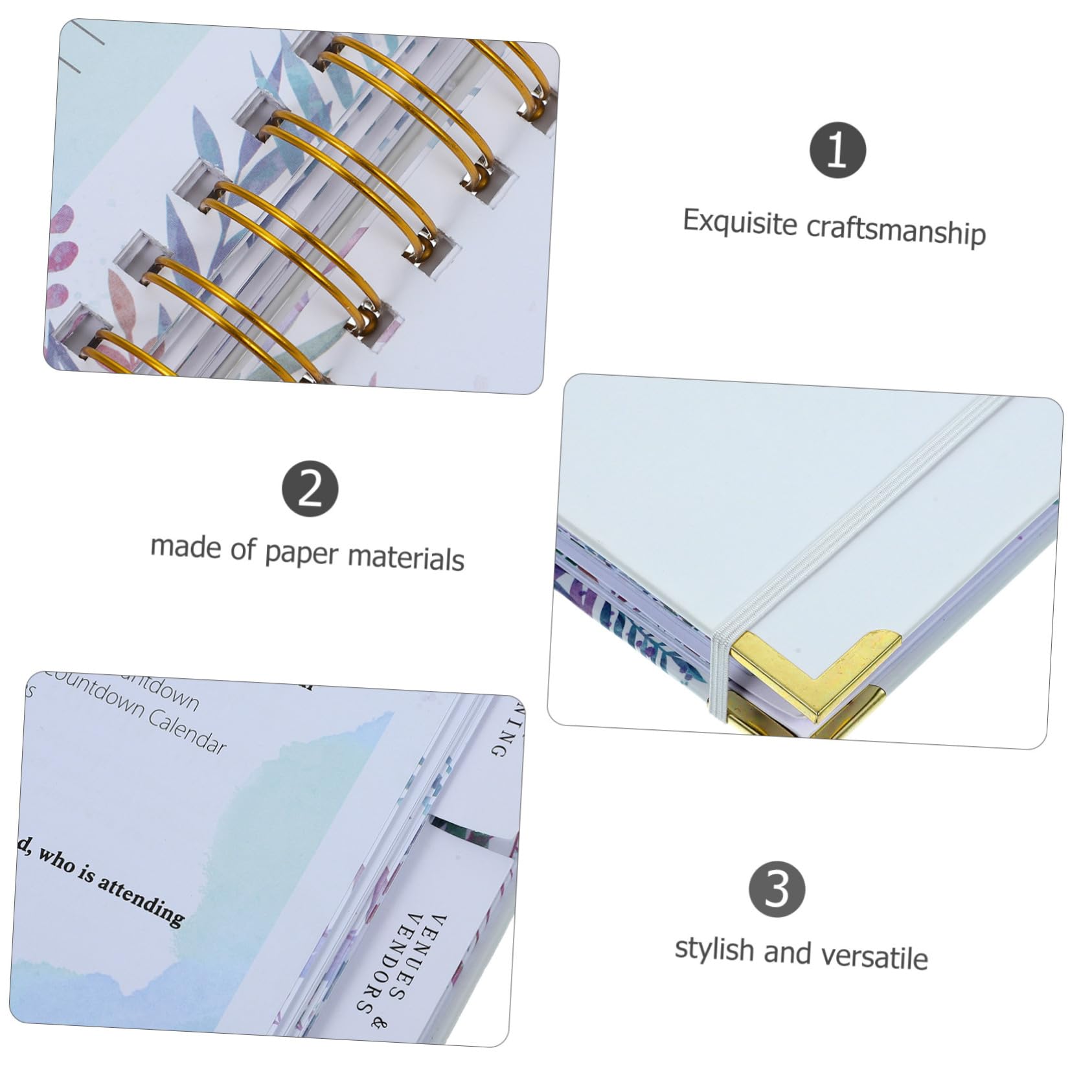Hochzeitsplaner Buch als Notizbuch für Hochzeitserinnerungen