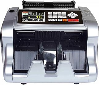 Latest Mix Note Value Counting Machine (Uv/Mg/IR) Fake Note Detection/Software Updated with Denomination Breakup (TFT Display) (1 Year Offsite Warranty)