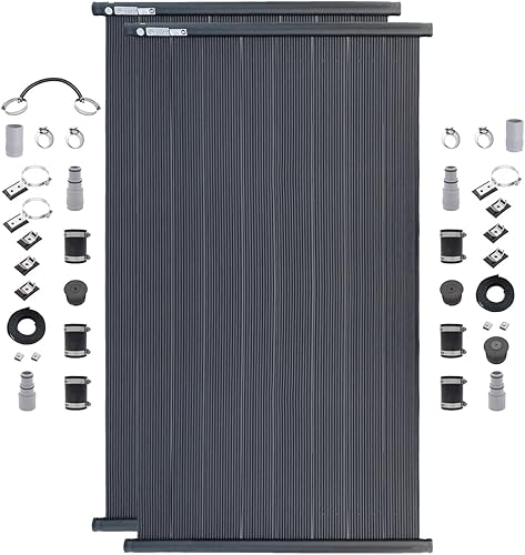 Suministro solar de piscina SwimEasy Lite Calentador solar prémium para piscinas sobre el suelo, panel montado en bastidor en techo, 15  20 años de