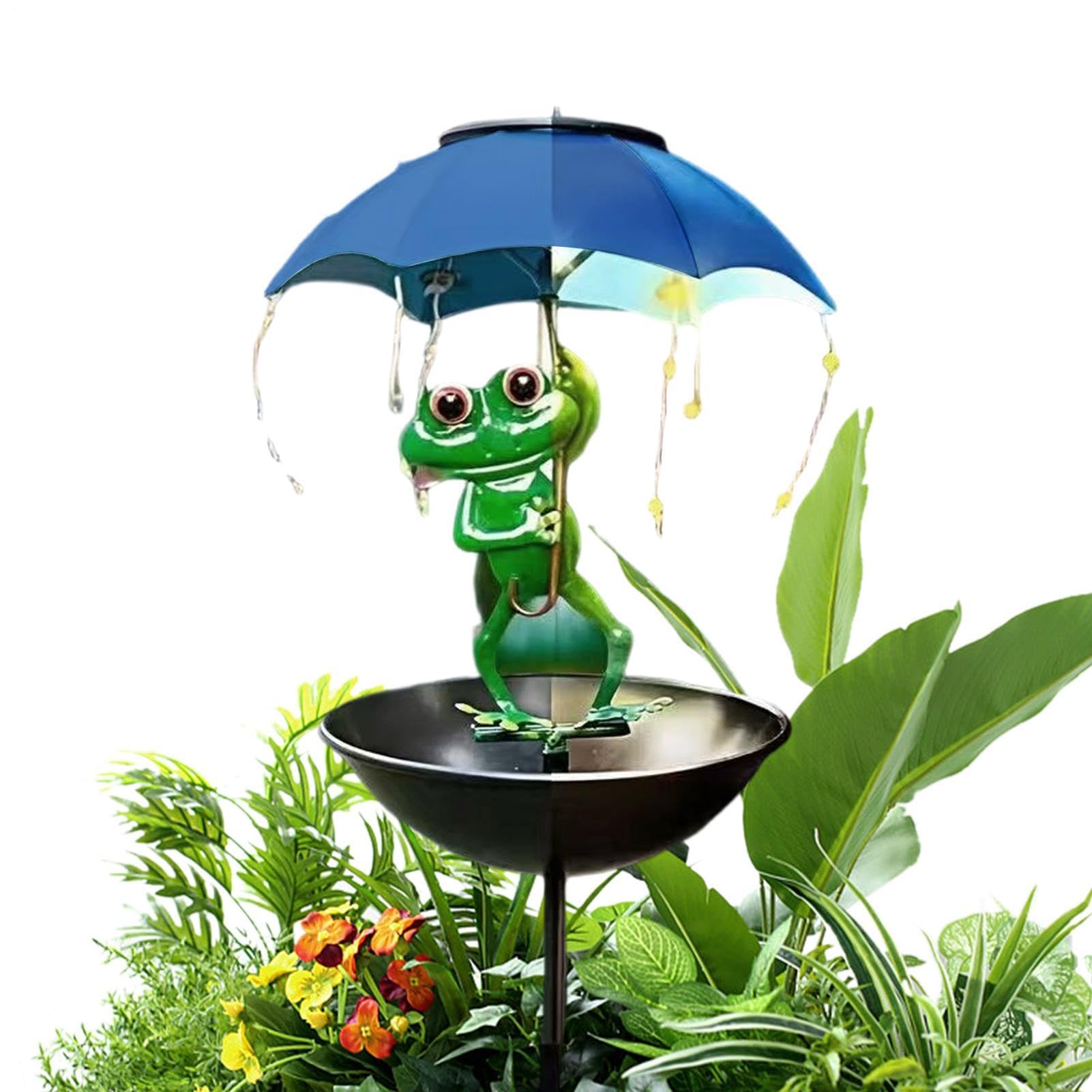 Bassin extérieur décoratif avec lampe d'alimentation solaire et lumière LED étanche jardin