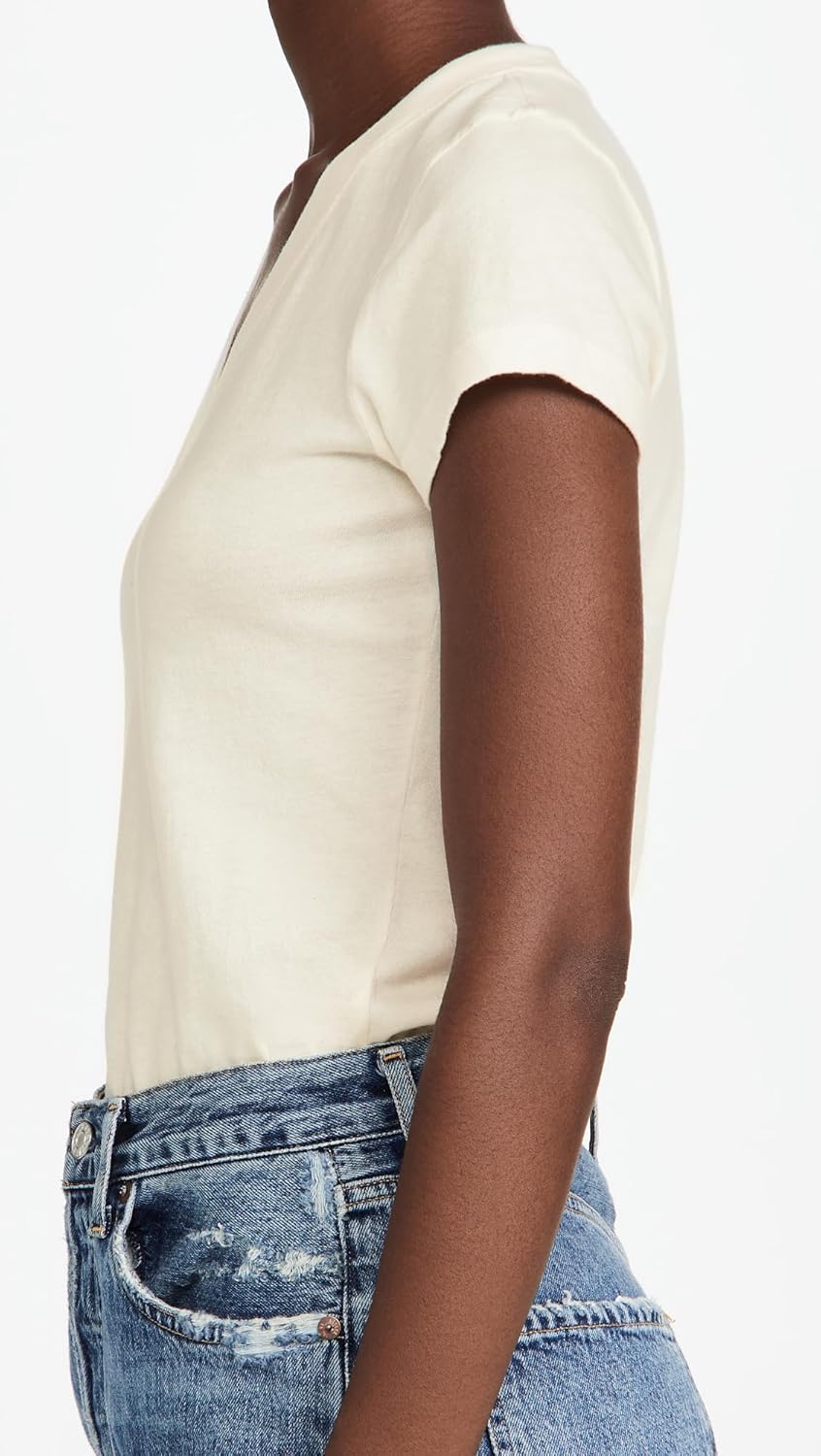 L'AGENCE Women's Becca V Neck Tee - Image 4